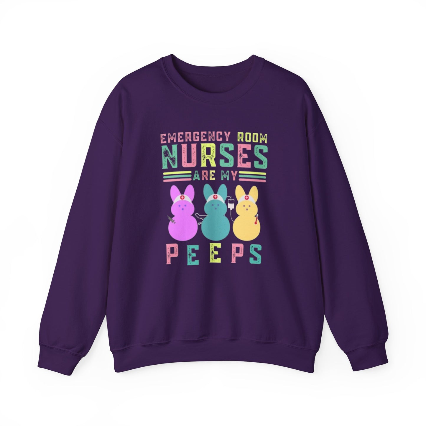Nurse ER Peeps Crewneck Sweatshirt