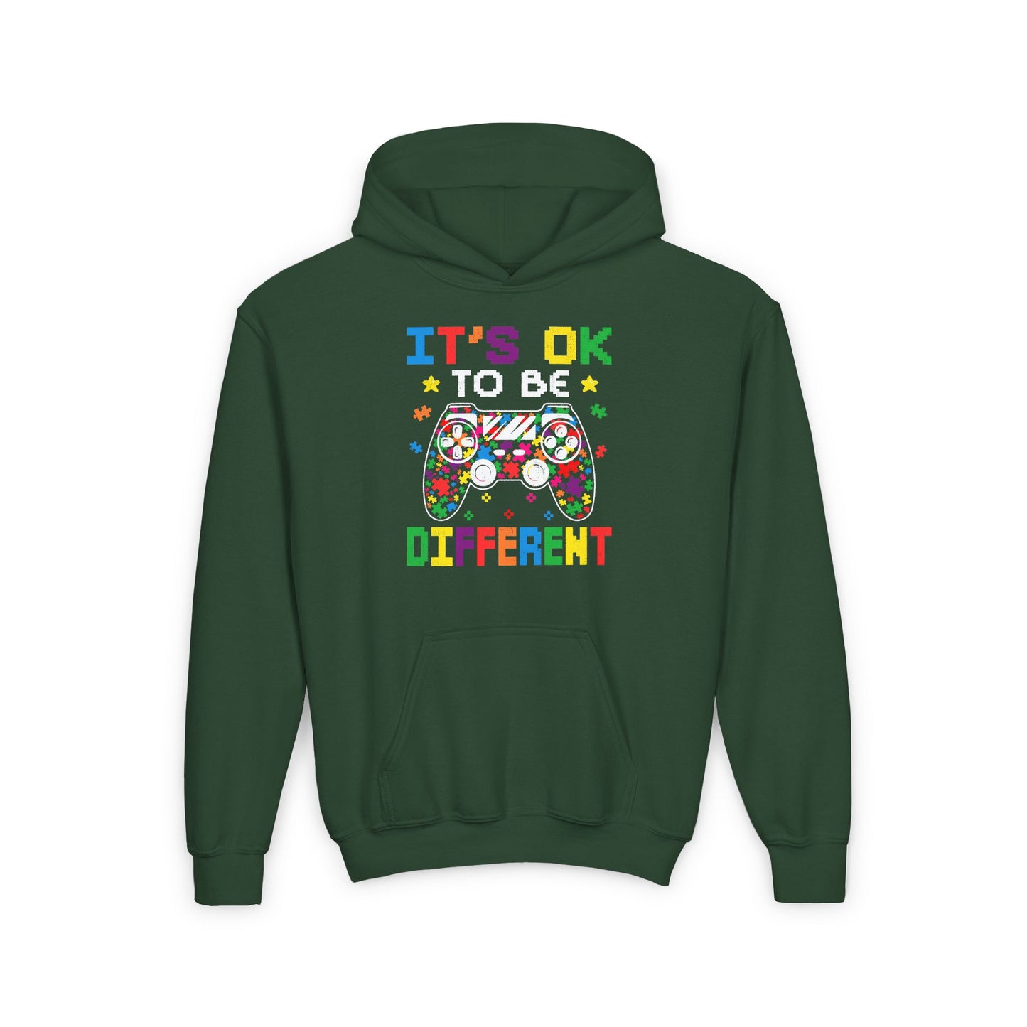 Autism (youth) Gamer Hooded Sweatshirt