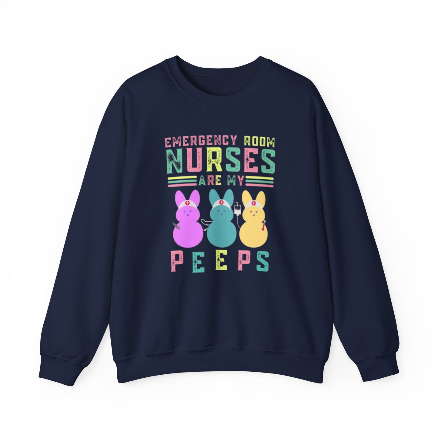 Nurse ER Peeps Crewneck Sweatshirt