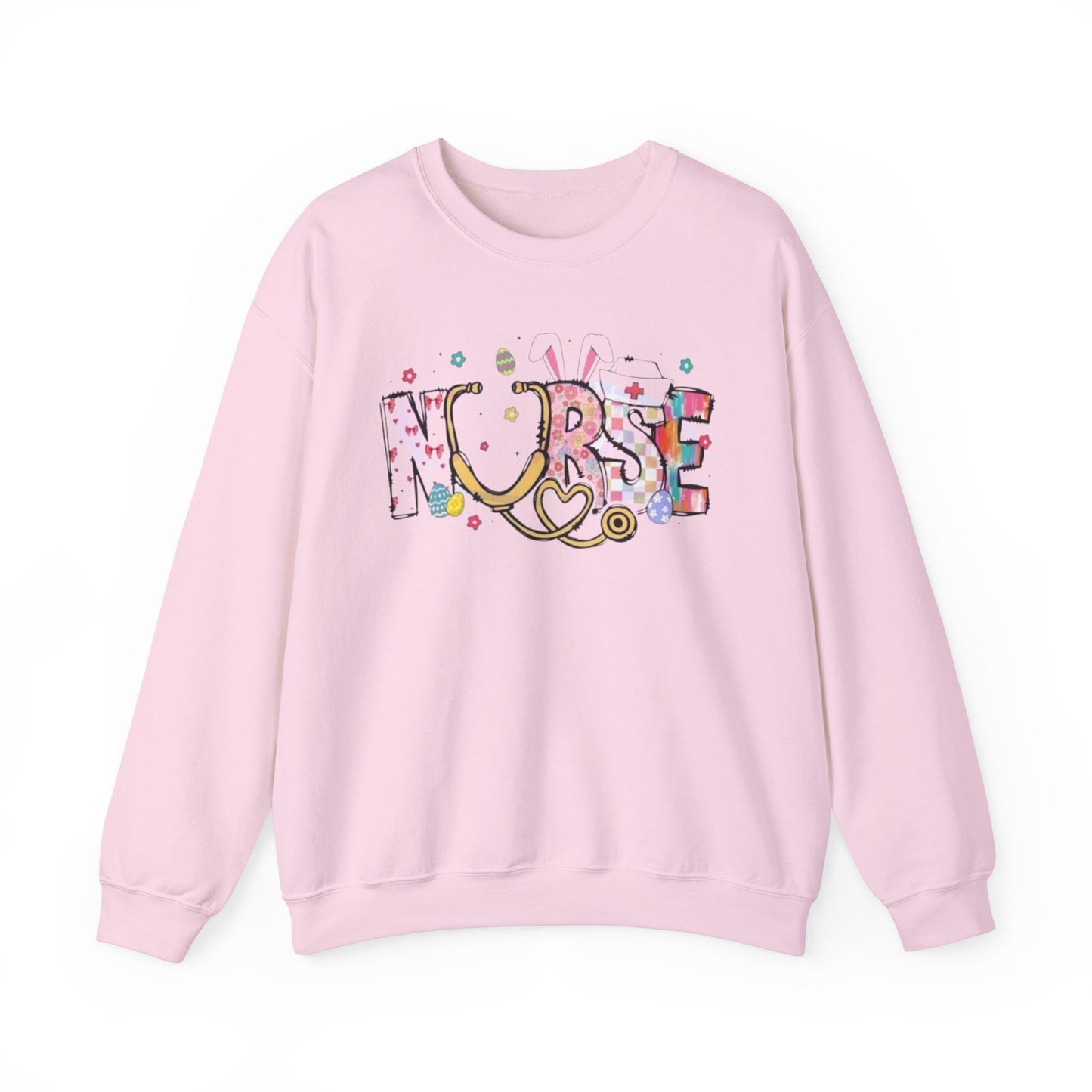 Nurse Bunny Stethoscope Crewneck Sweatshirt