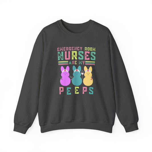 Nurse ER Peeps Crewneck Sweatshirt