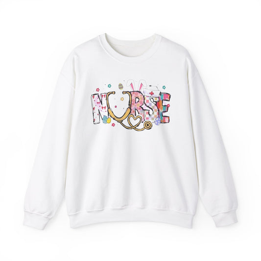 Nurse Bunny Stethoscope Crewneck Sweatshirt