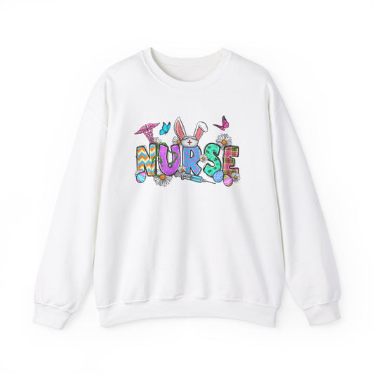 Nurse Easter Purple Crewneck Sweatshirt